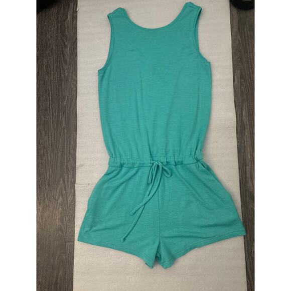 GAP Sleeveless Green Drawstring Waist.Romper S Tall Coconut Girl Costal Cowgirl - Picture 3 of 7